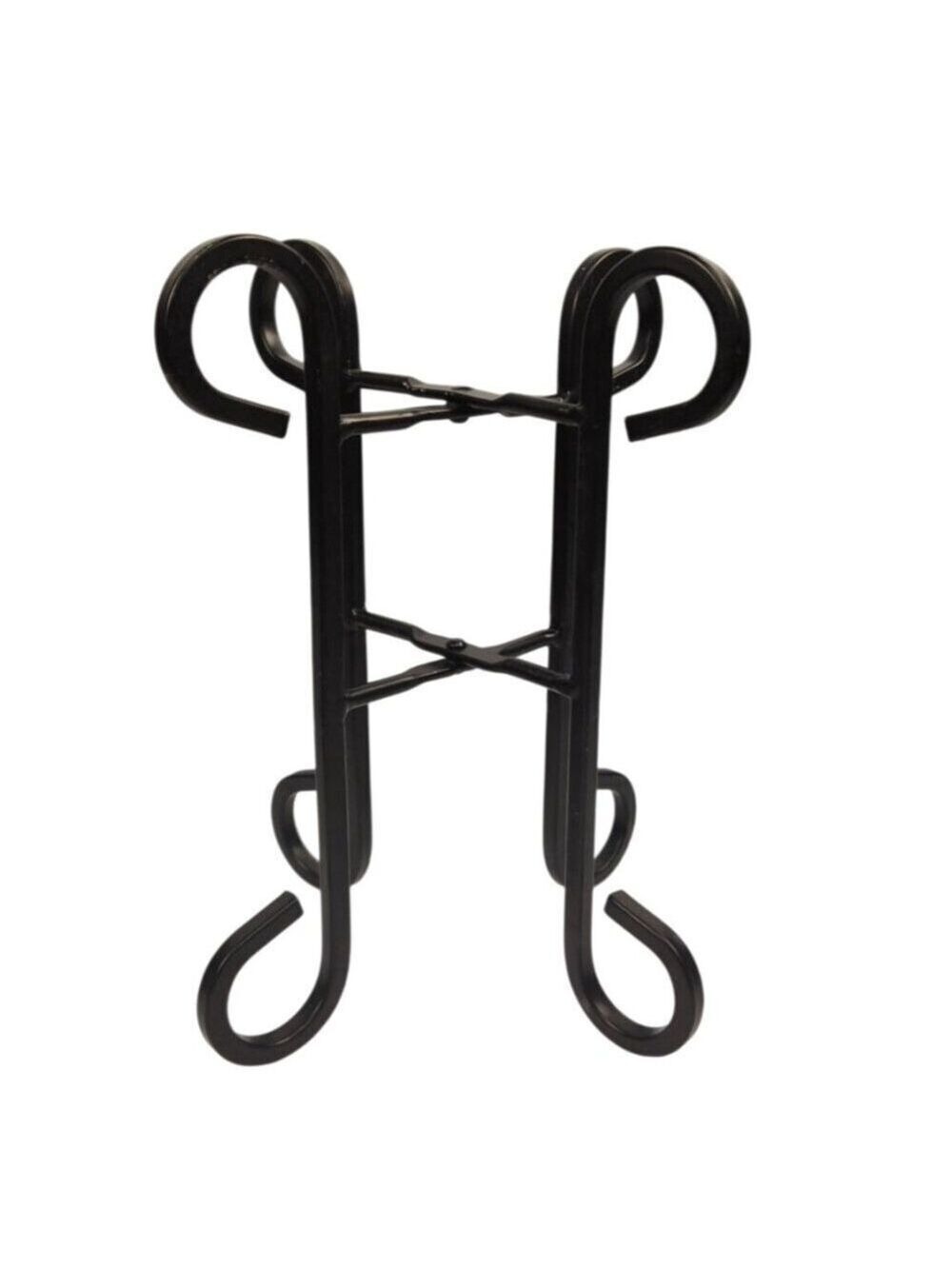 Black Metal Folding Stand 8 Inch Tall 4.5 Inch Wide